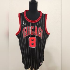 NBA Black and Red Chicago Basketball Jersey 2022